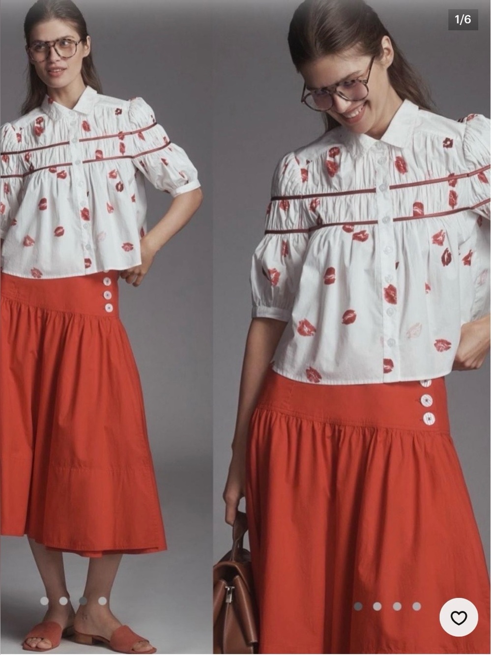 Anthropologie Maeve Leandra button down blouse
